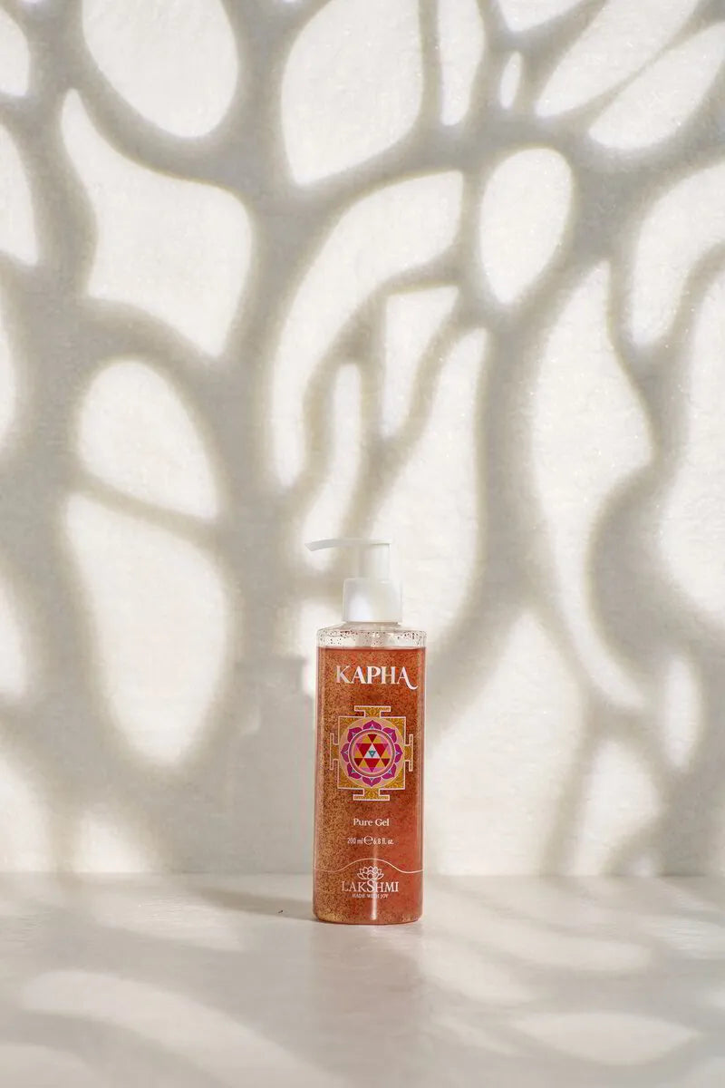 Lakshmi KAPHA Pure Gel 200 ml pump bottle in dappled light