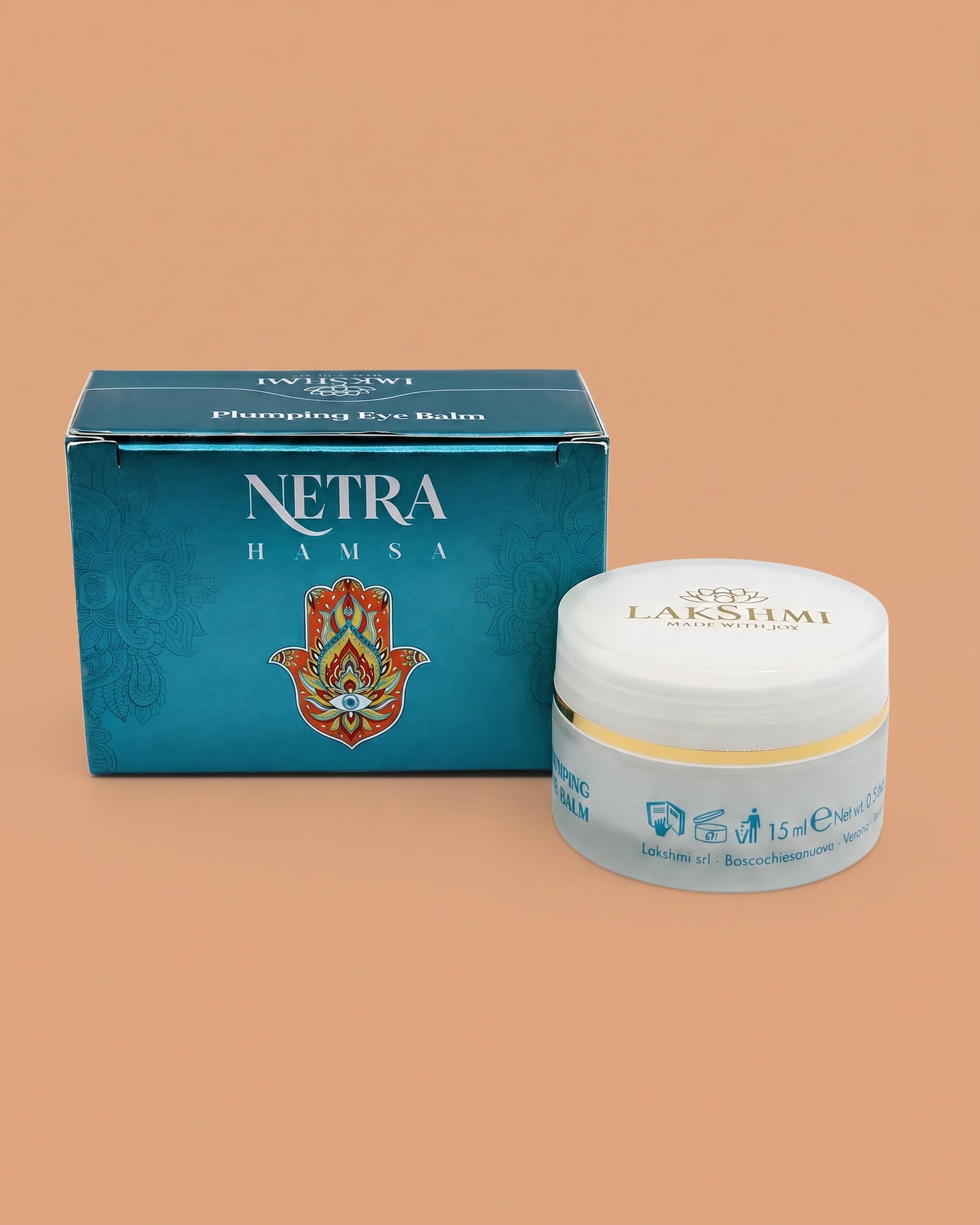 Lakshmi NETRA Plumping Eye Balm box and jar