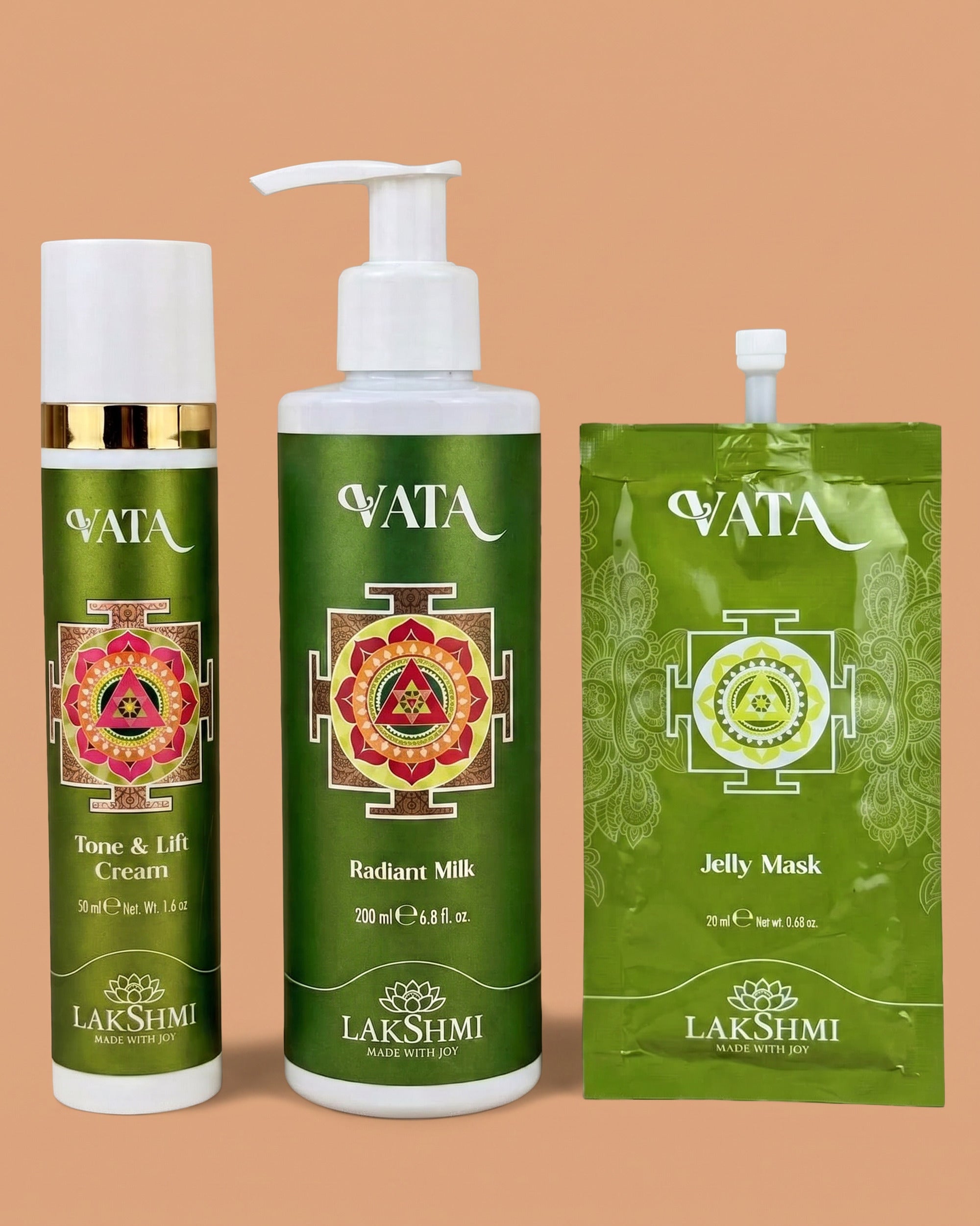 Lakshmi VATA Comfort Ritual three product set