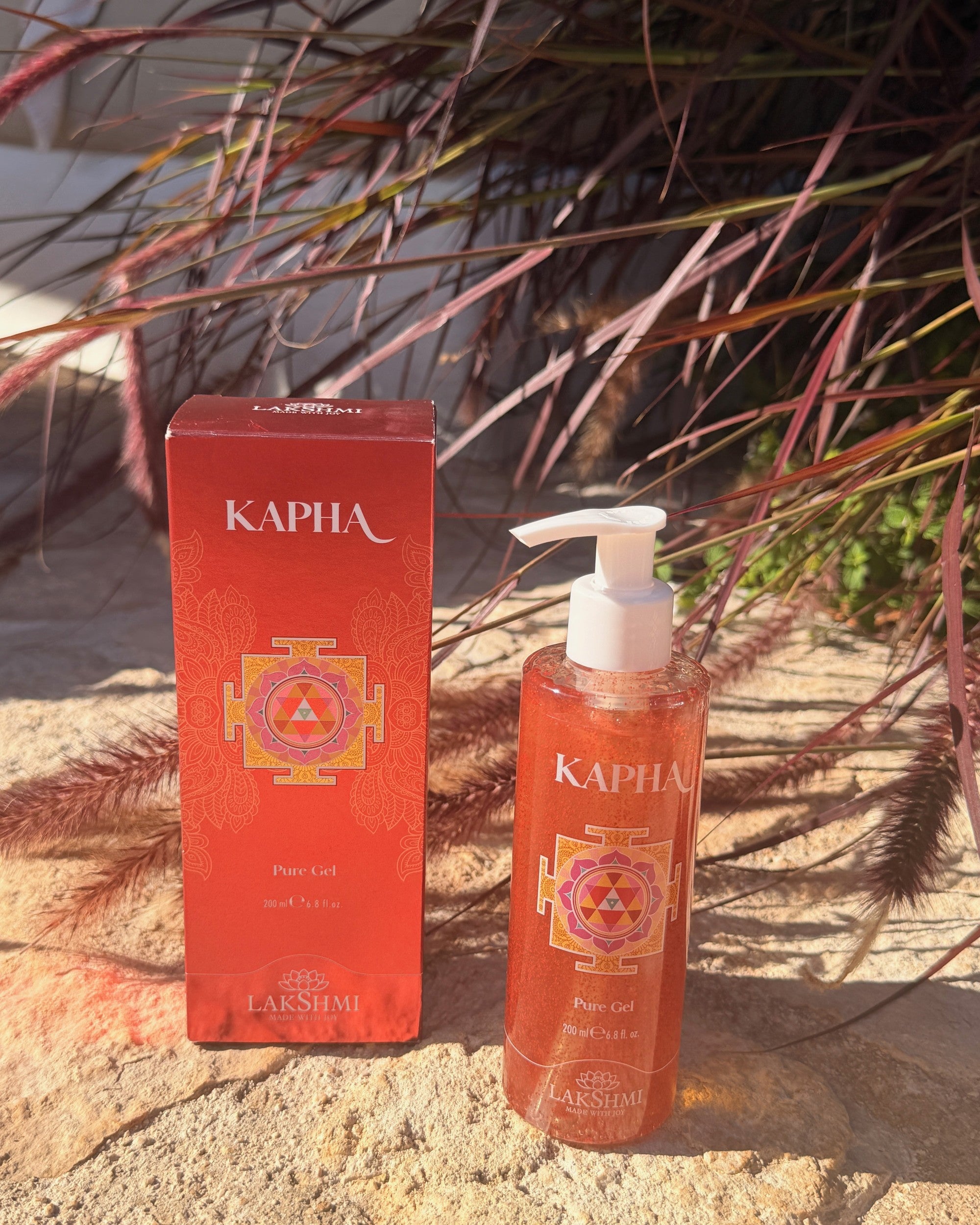Lakshmi KAPHA Pure Gel outdoors on warm stone