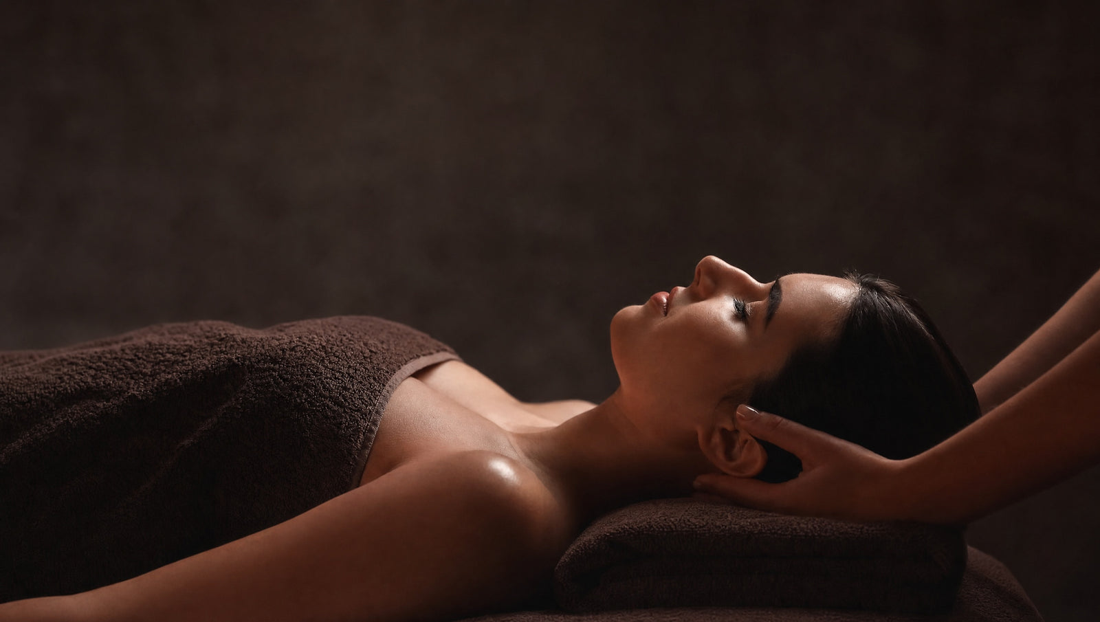 Ayurvedic spa ritual, warm treatment room