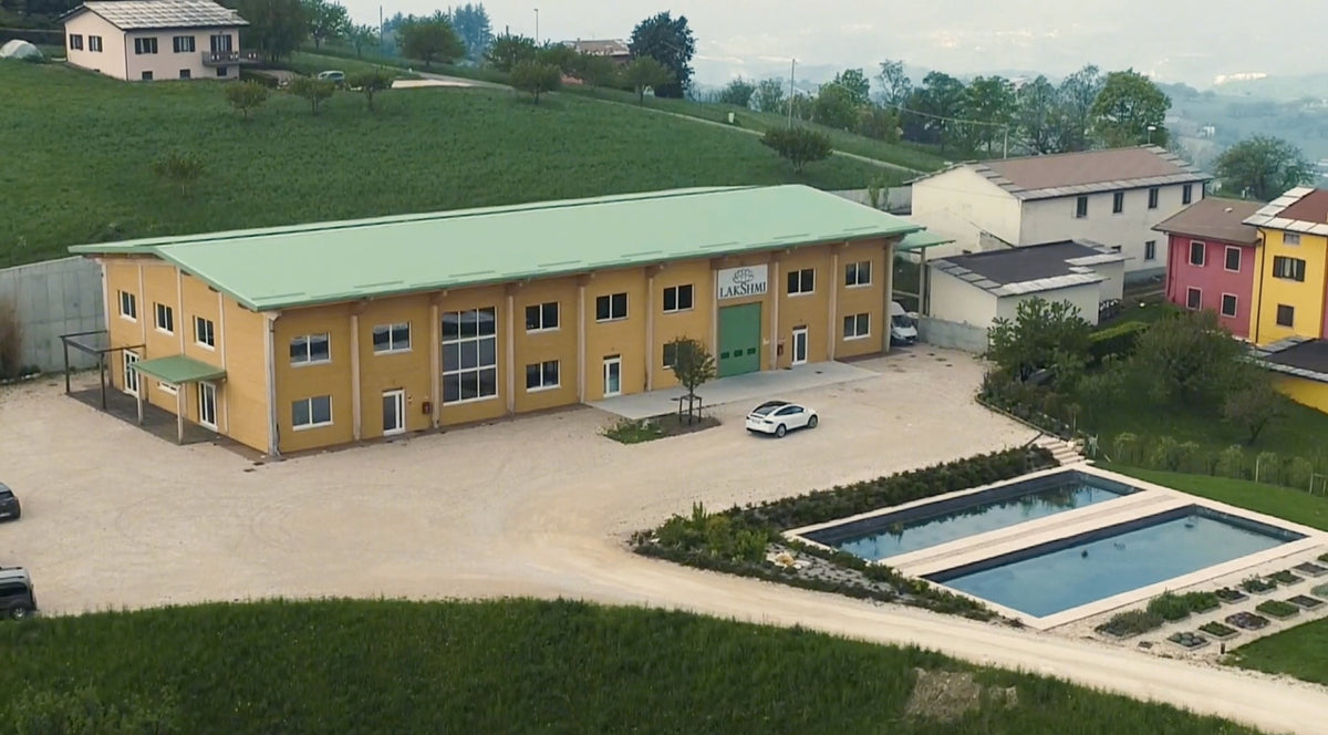 The Lakshmi Garden headquarters in the Lessinia Regional Park above Verona