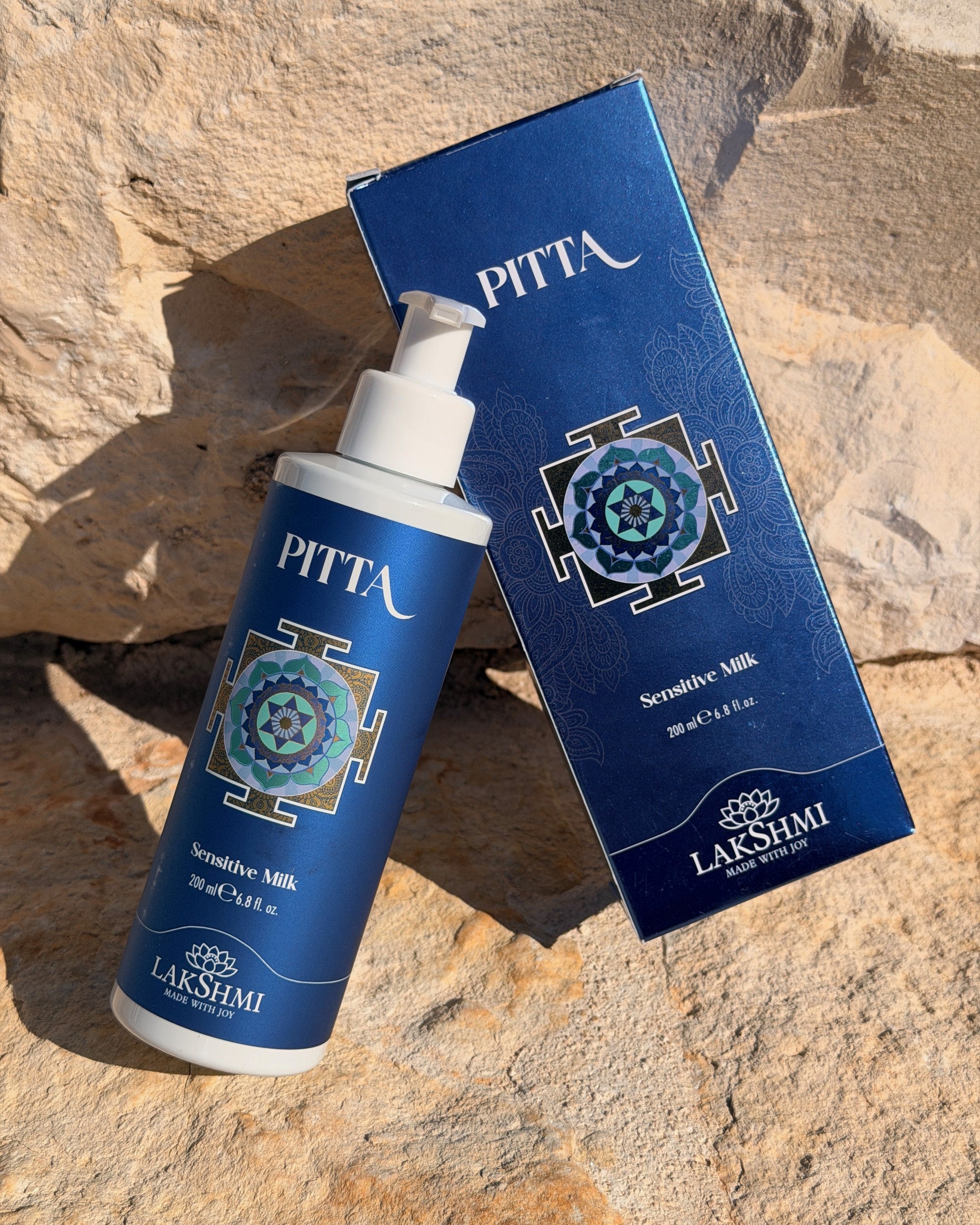 Lakshmi PITTA Sensitive Milk on sunlit Puglia stone