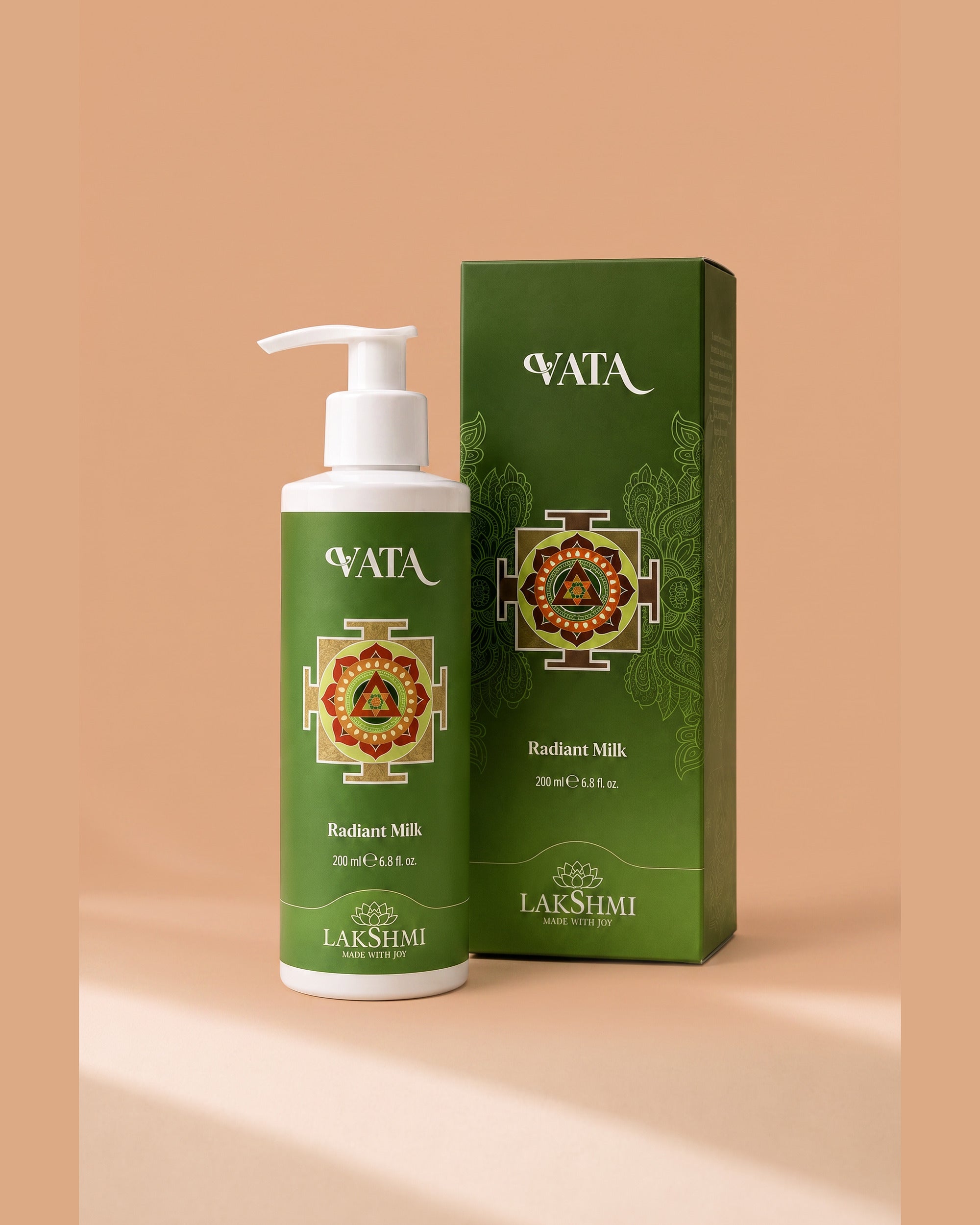 Lakshmi VATA Radiant Milk 200ml bottle and box